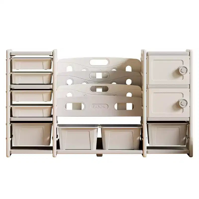 Meuble de Rangement pour Jouets Enfant avec 8 Bacs de Rangement