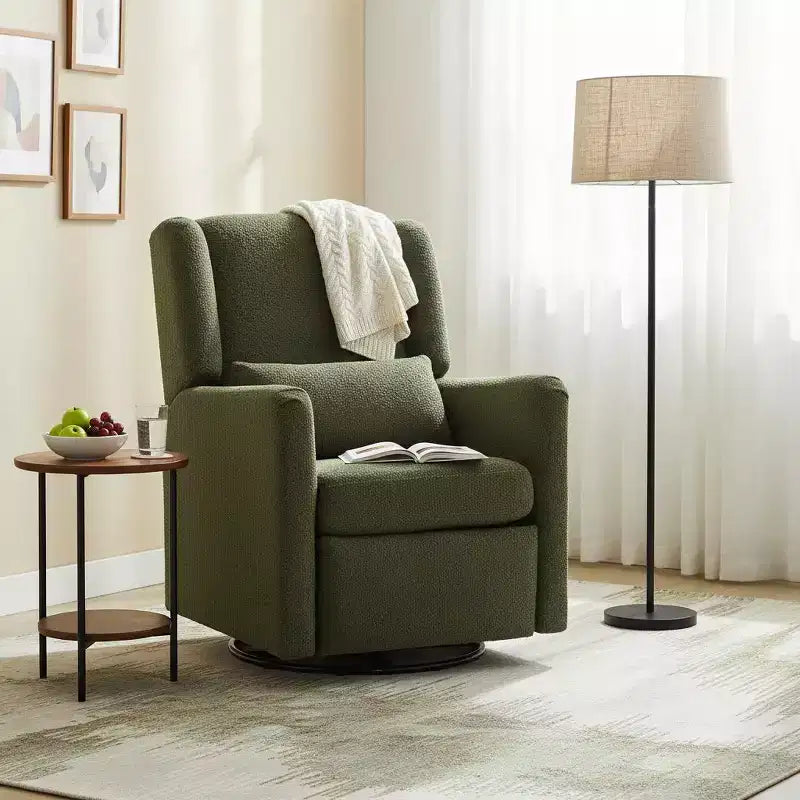 Fauteuil inclinable pivotant moderne Wingback Glider