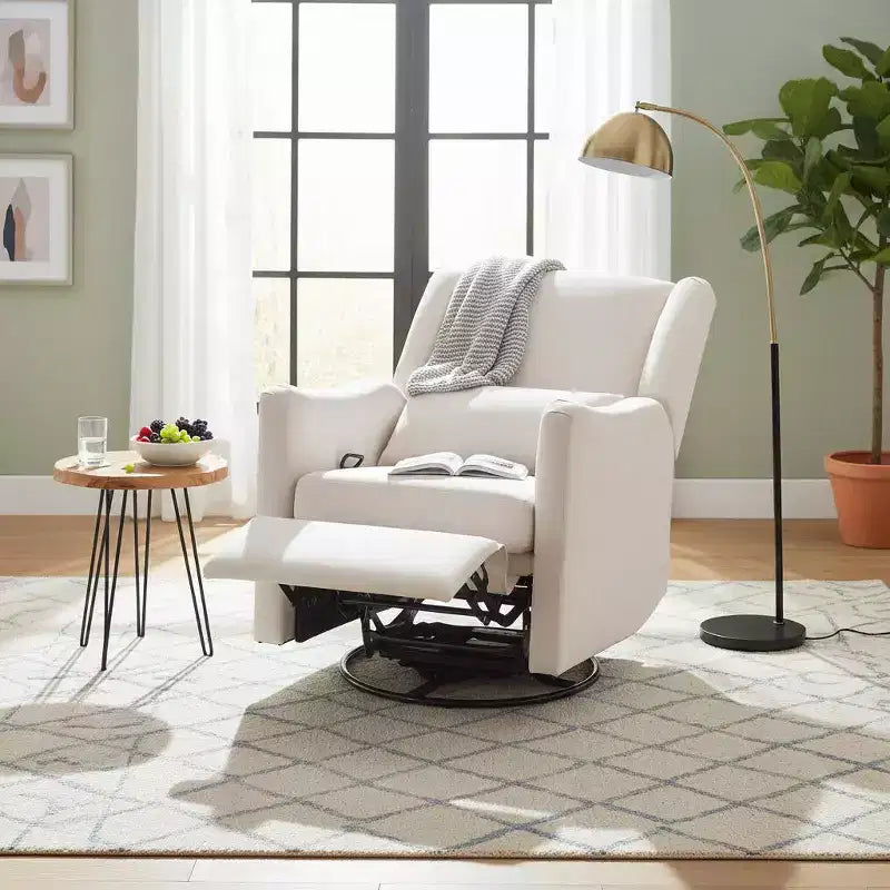 Fauteuil inclinable pivotant moderne Wingback Glider