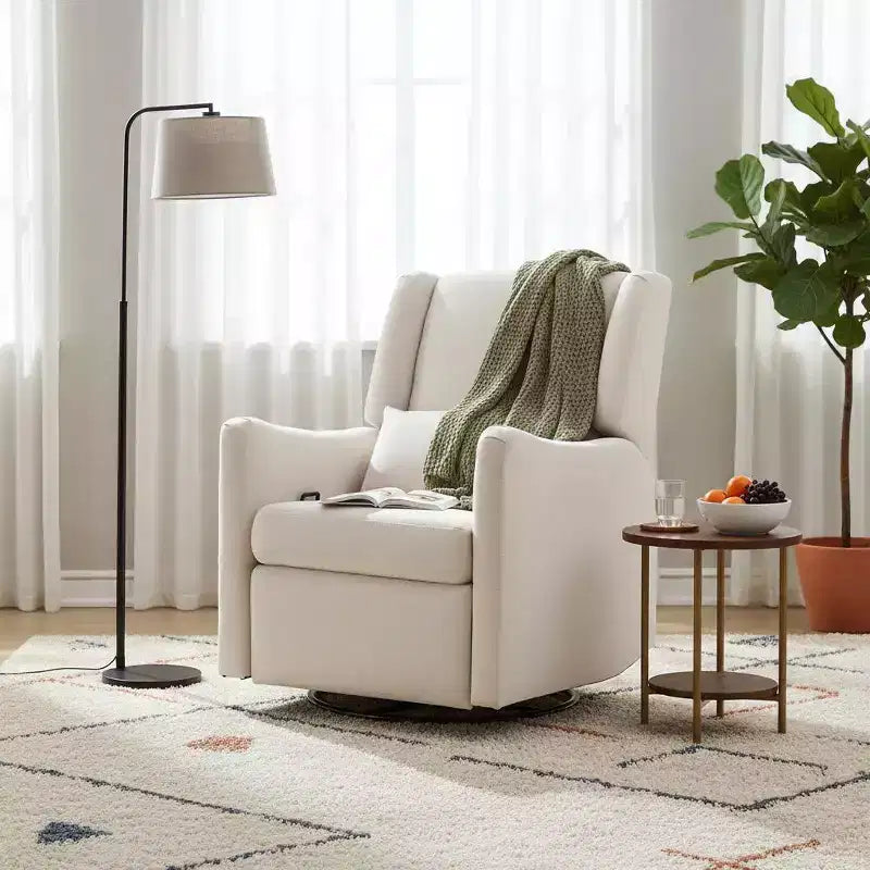 Fauteuil inclinable pivotant moderne Wingback Glider