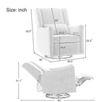 Fauteuil inclinable pivotant moderne Wingback Glider
