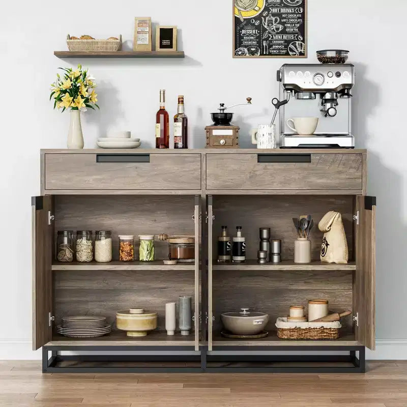 Buffet moderne commode de rangement bar à café