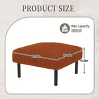 Petit pouf ottoman avec pieds, repose-pieds en velours côtelé, capacité de rangement, tabouret carré rembourré