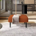 Petit pouf ottoman avec pieds, repose-pieds en velours côtelé, capacité de rangement, tabouret carré rembourré