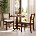 Chaises de salle à manger en rotin Chaises de cuisine rembourrées avec cadre en bois d'hévéa