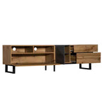 Meuble TV moderne en bois avec abattant