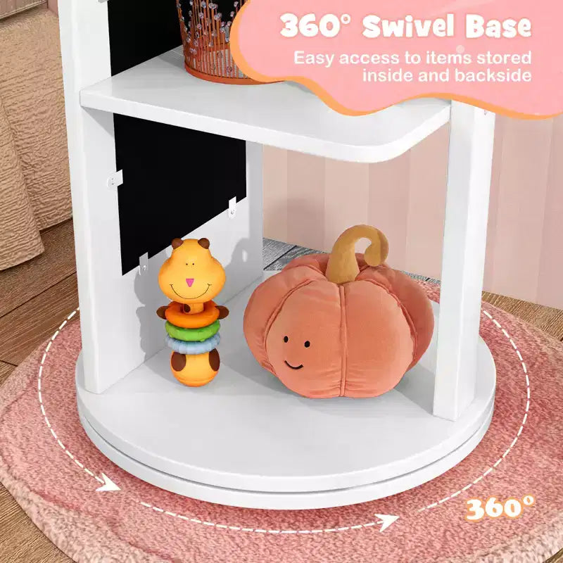 Support de rangement pour bijoux d'enfant avec miroir pleine longueur