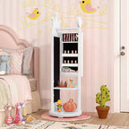 Support de rangement pour bijoux d'enfant avec miroir pleine longueur