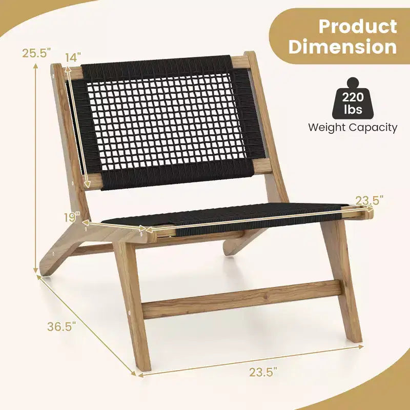 Fauteuil d'appoint Mid-Century Modern en teck
