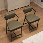 Tabourets de bar hauts avec coussin épais et pieds en métal renforcé