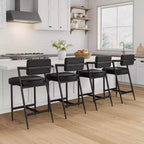 Tabourets de bar hauts avec coussin épais et pieds en métal renforcé