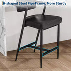 Tabourets de bar hauts avec coussin épais et pieds en métal renforcé