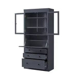 Armoire de cuisine autoportante, meuble de rangement haut