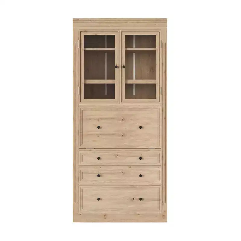 Armoire de cuisine autoportante, meuble de rangement haut