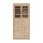Armoire de cuisine autoportante, meuble de rangement haut