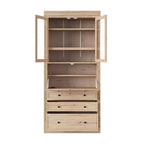 Armoire de cuisine autoportante, meuble de rangement haut
