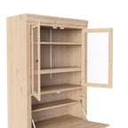 Armoire de cuisine autoportante, meuble de rangement haut