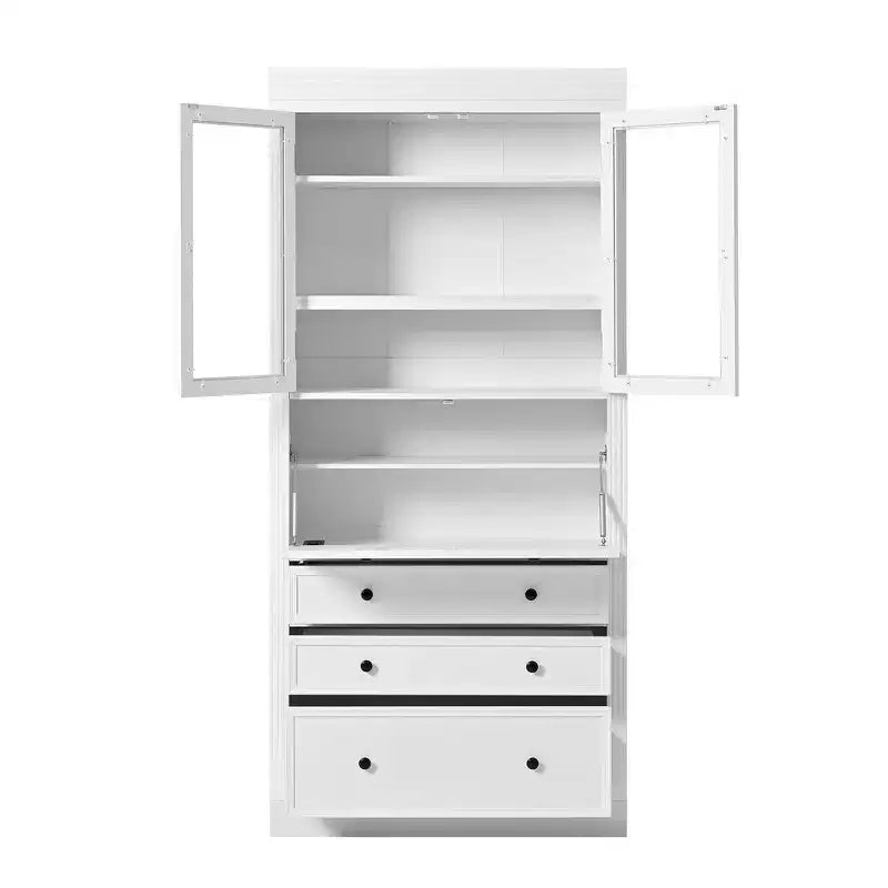 Armoire de cuisine autoportante, meuble de rangement haut