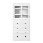 Armoire de cuisine autoportante, meuble de rangement haut