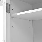 Armoire de cuisine autoportante, meuble de rangement haut