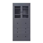 Armoire de cuisine autoportante, meuble de rangement haut