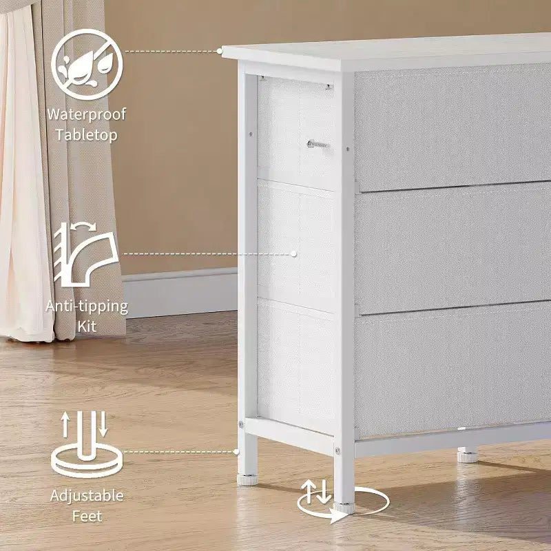 Prises de courant pour commode TV Tiroirs de rangement pour commode TV