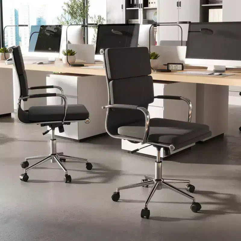 Chaise de bureau ergonomique avec dossier basculant et housses à fermeture éclair