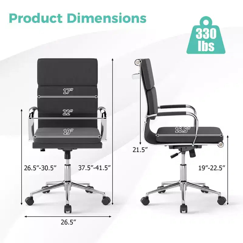 Chaise de bureau ergonomique avec dossier basculant et housses à fermeture éclair
