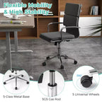 Chaise de bureau ergonomique avec dossier basculant et housses à fermeture éclair
