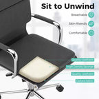 Chaise de bureau ergonomique avec dossier basculant et housses à fermeture éclair