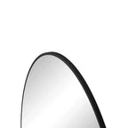 Miroir de salle de bain rond, cadre en métal moderne, miroir mural de courtoisie
