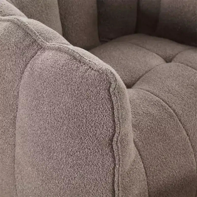 Pouf Géant avec Ottoman Fauteuil Carré Moderne en Chenille