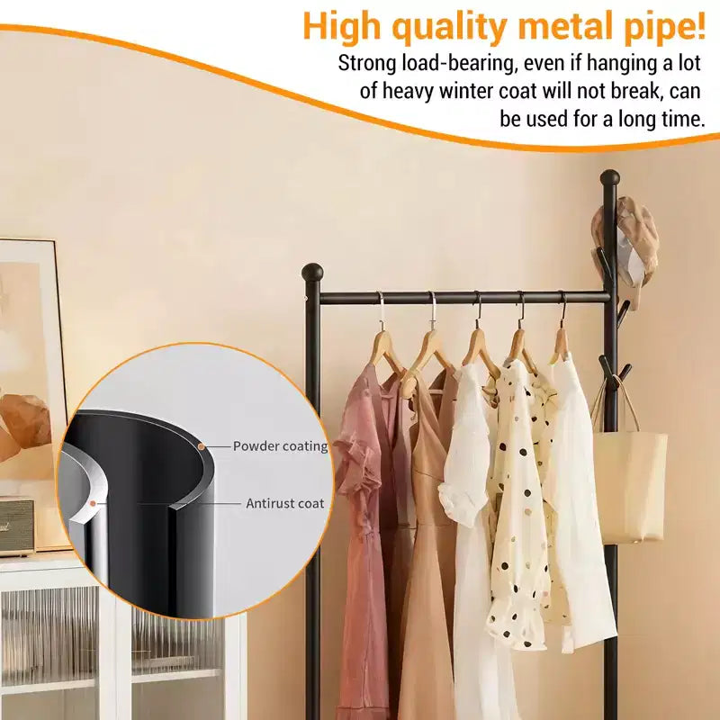 Portant à vêtements roulant autoportant