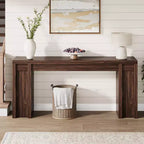 Table d'entrée en bois, console de ferme, table derrière le canapé
