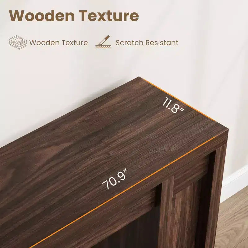 Table d'entrée en bois, console de ferme, table derrière le canapé