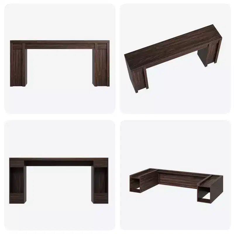 Table d'entrée en bois, console de ferme, table derrière le canapé