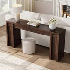 Table d'entrée en bois, console de ferme, table derrière le canapé