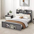 Cadre de lit avec rangement Plateforme de lit moderne Sommier