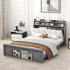 Cadre de lit avec rangement Plateforme de lit moderne Sommier