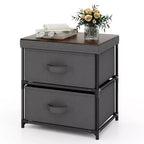 Commode de rangement en tissu Table de chevet/canapé