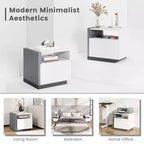 Table de chevet minimaliste moderne Table d'appoint asymétrique Table de chevet
