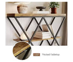 Cadre de table console industrielle à 3 niveaux avec étagère ouverte