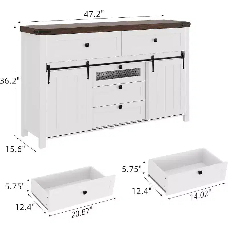 Buffet de ferme, Desserte de cuisine, Meuble de rangement pour café