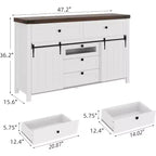 Buffet de ferme, Desserte de cuisine, Meuble de rangement pour café