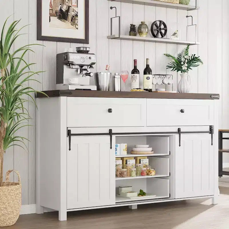 Buffet de ferme, Desserte de cuisine, Meuble de rangement pour café