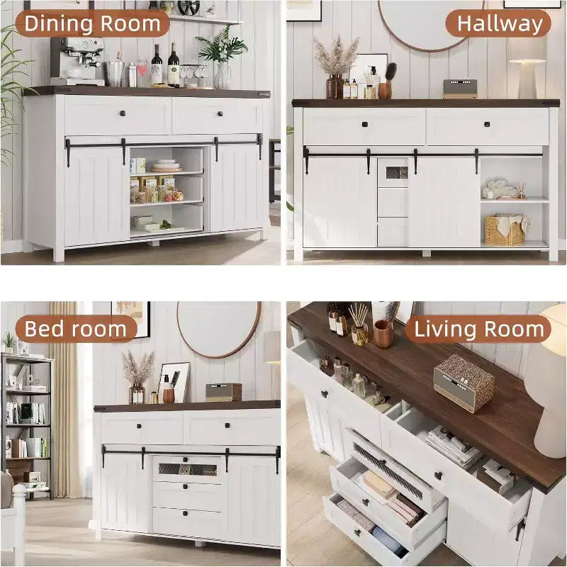 Buffet de ferme, Desserte de cuisine, Meuble de rangement pour café