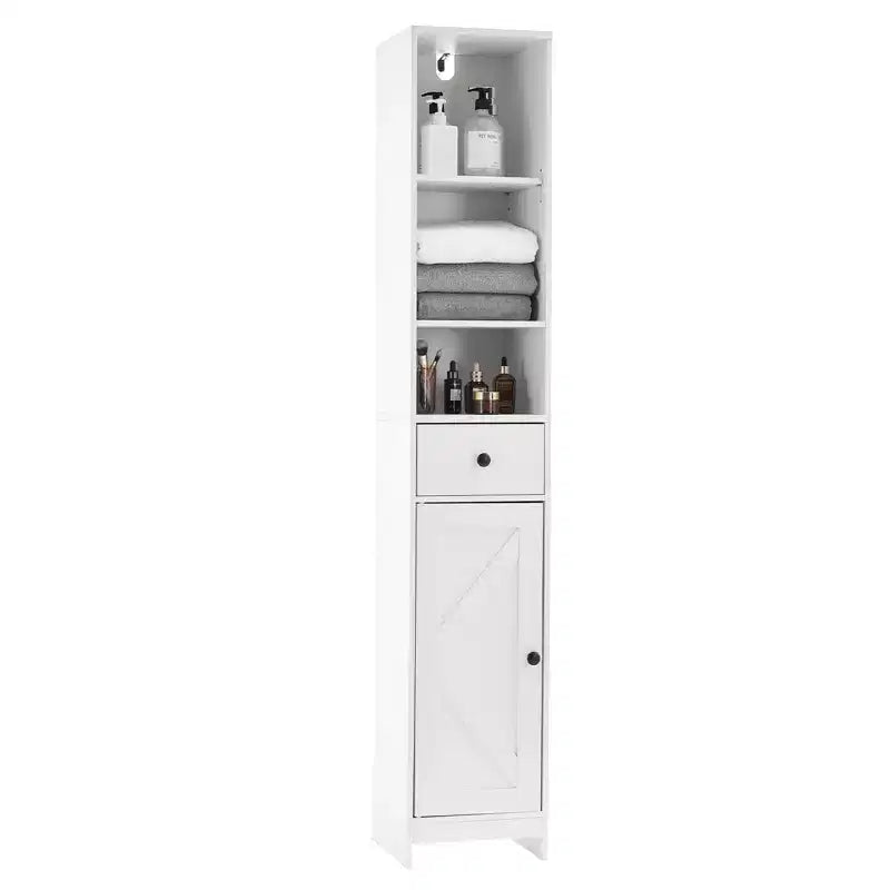 Armoire de rangement haute pour salle de bain Armoire sur pied moderne