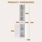 Armoire de rangement haute pour salle de bain Armoire sur pied moderne