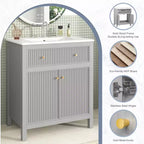 Meuble-lavabo avec évier Armoire de rangement de salle de bain