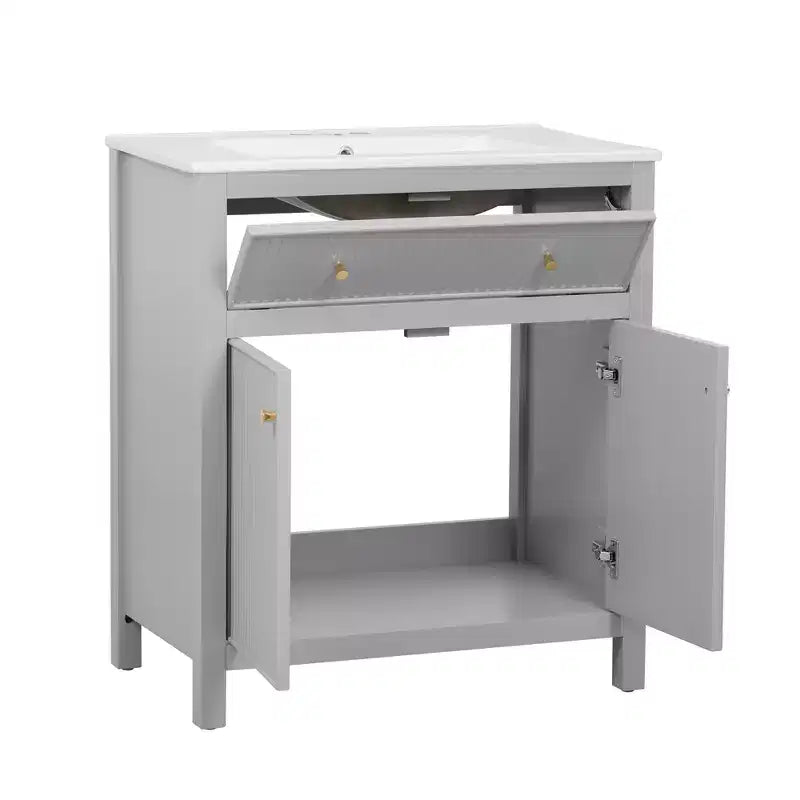Meuble-lavabo avec évier Armoire de rangement de salle de bain
